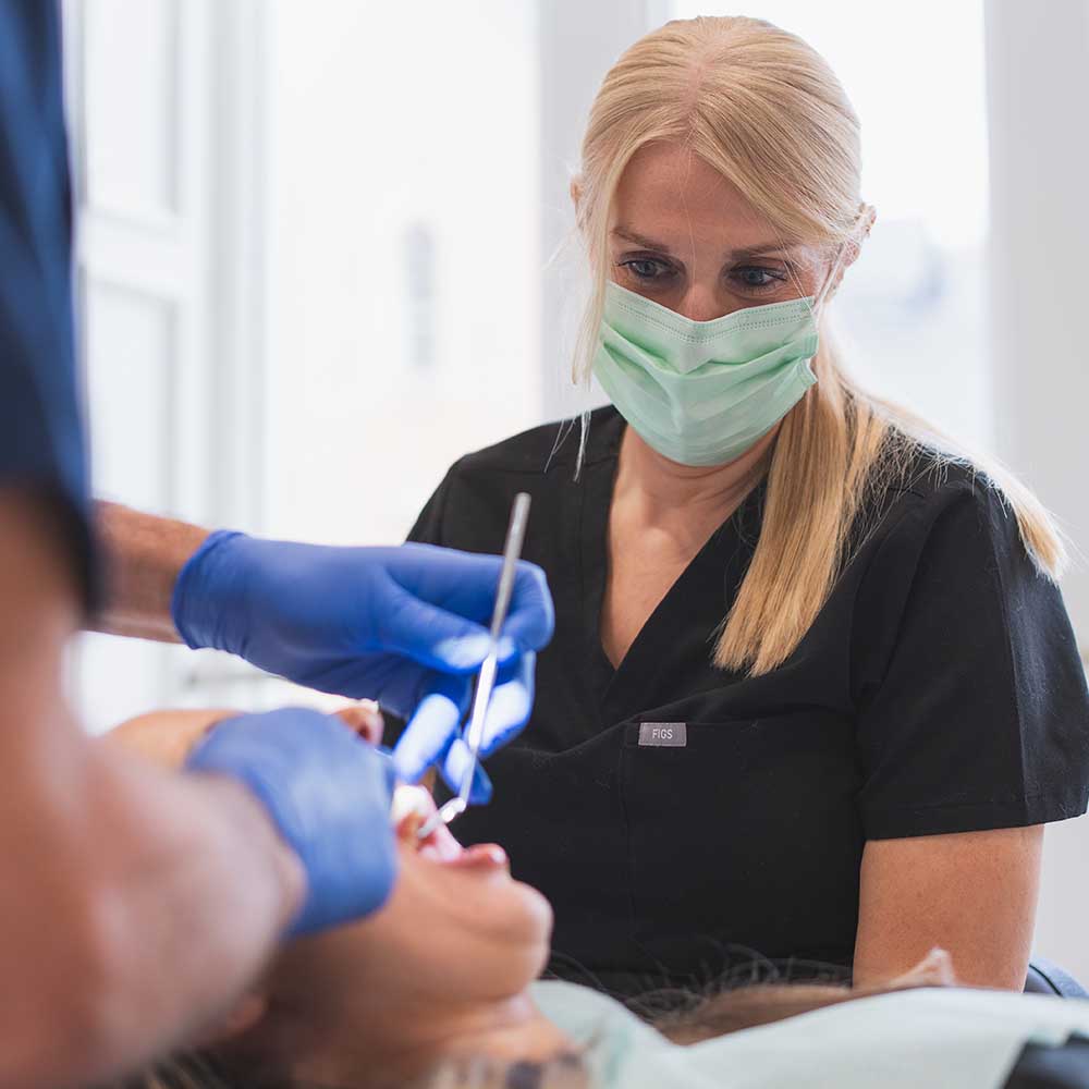 Patient at Stella Dental Practice undergoing treatment
